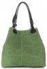 Kožené kabelka shopper bag Vittoria Gotti zelená V80047